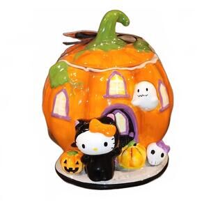 Hello Kitty Halloween Pumpkin Cookie Jar‎